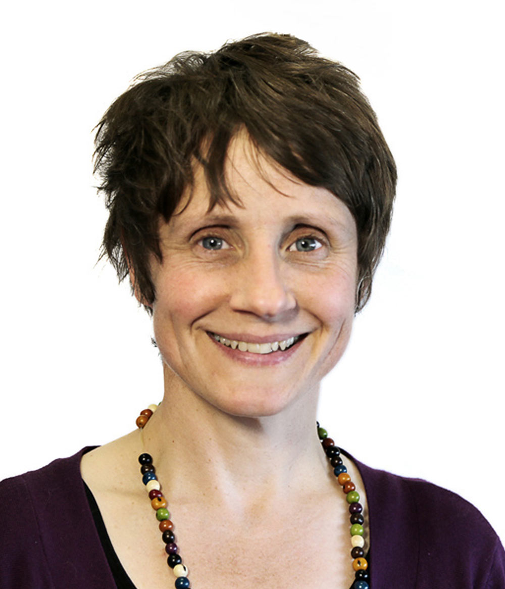 photo: Joanna Lilley wearing a beaded necklace